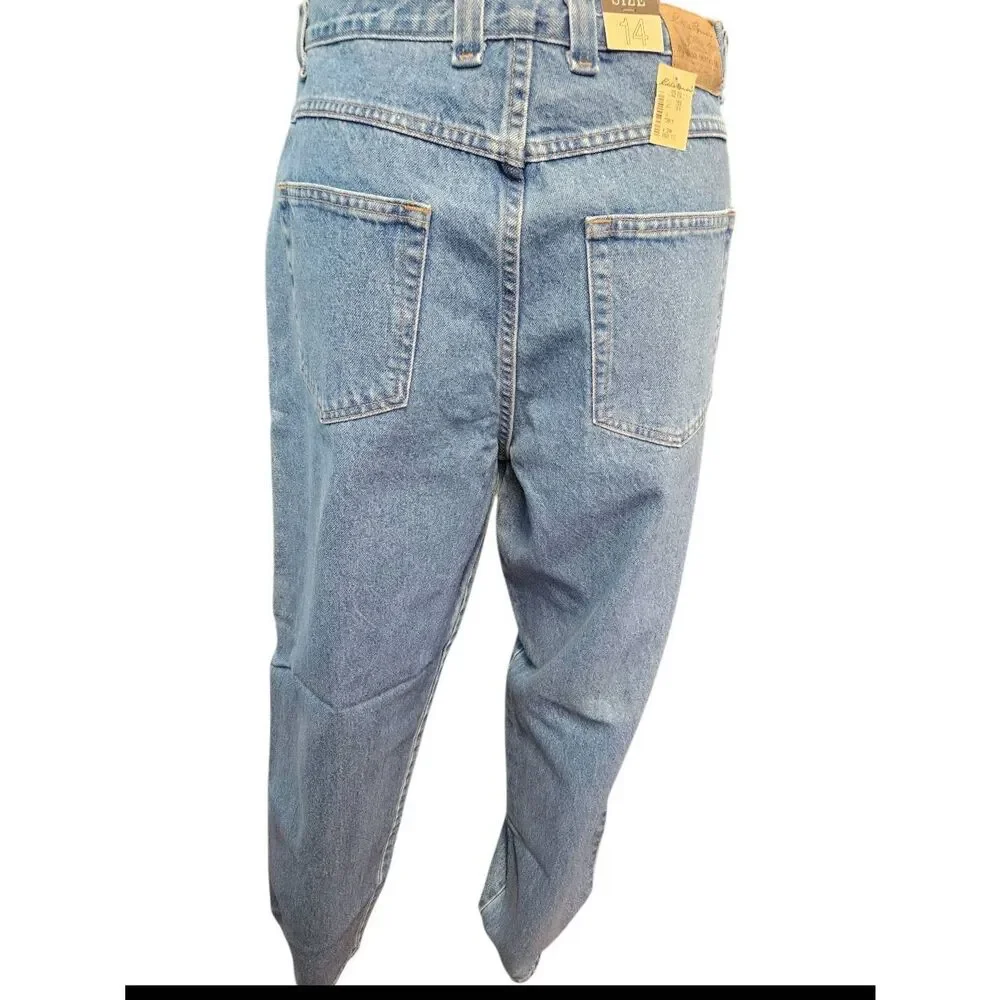 Eddie Bauer Baggy Jeans Womens Size 14 NEW WITH TAGS - Picture 4 of 9